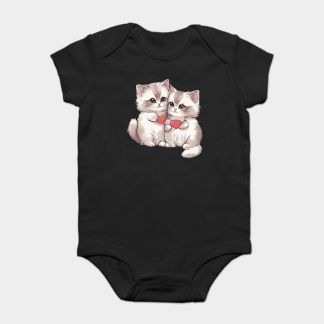 Baby Ragdoll Cat Baby Bodysuit by animegirlnft